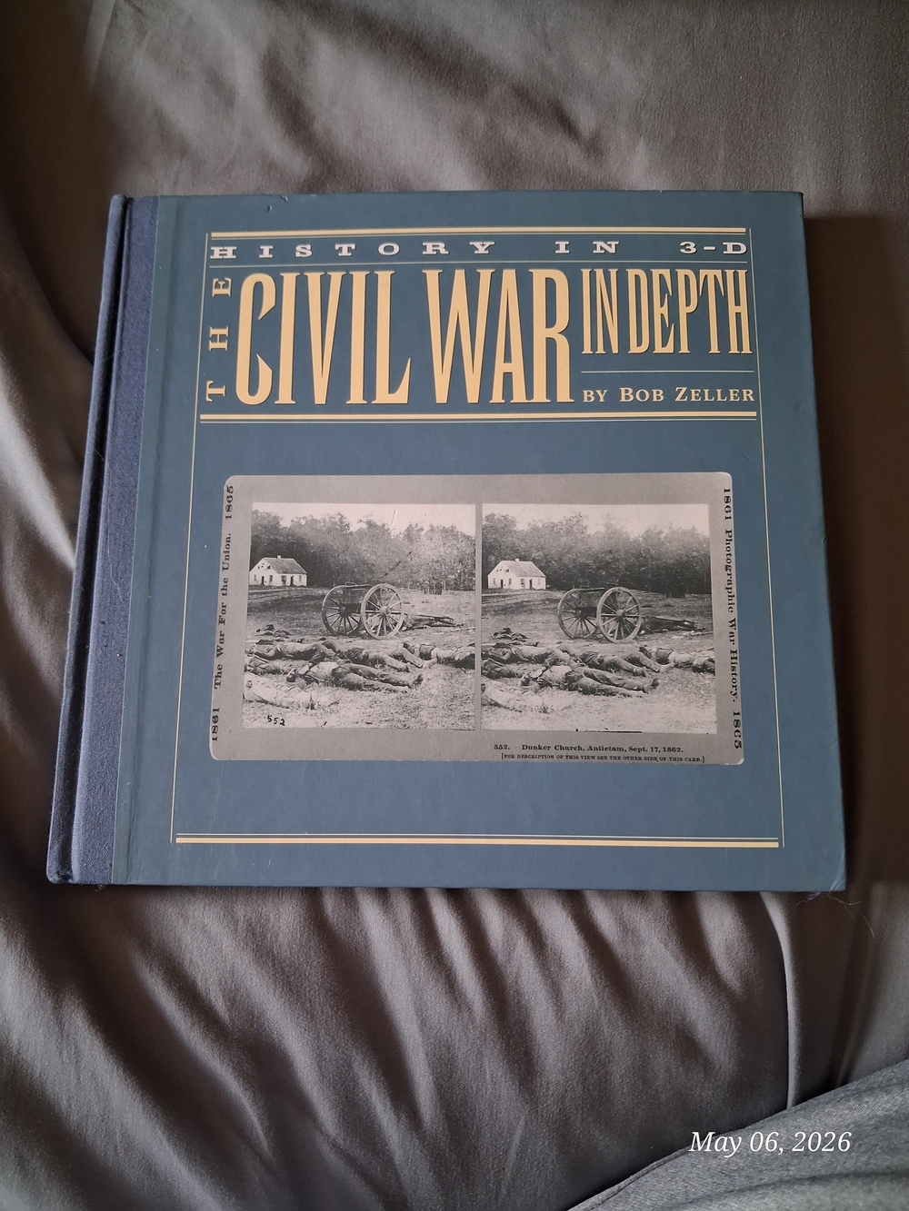 Chronicle Books Blue and Gold "The Civil War in Depth" Hardcover Book